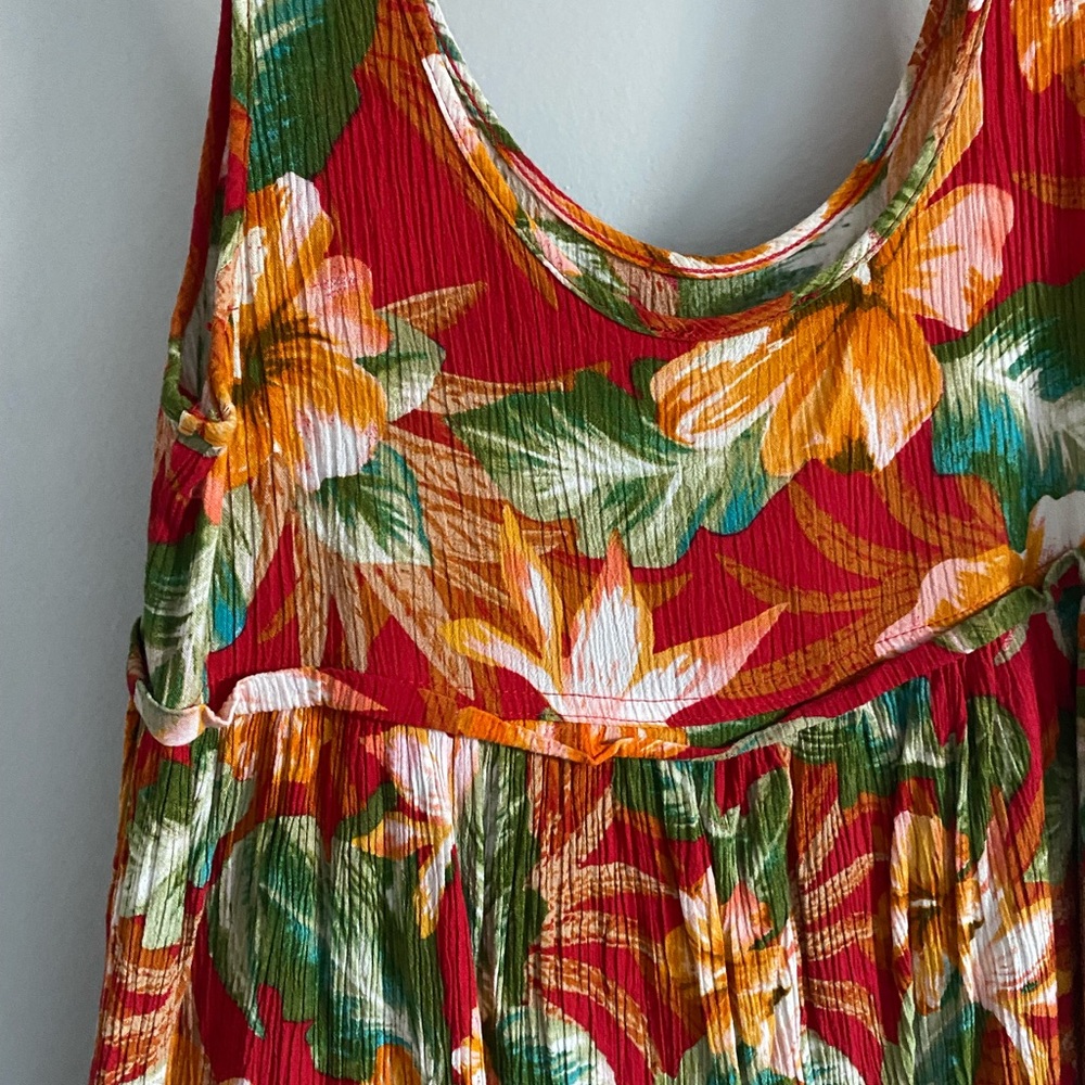 Tropical mini dress